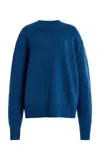 The Frankie Shop Rafaela Merino Wool-cashmere Sweater In Blue