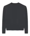 The Frankie Shop Rafaela Padded Knit Sweater - Dark Grey Melange