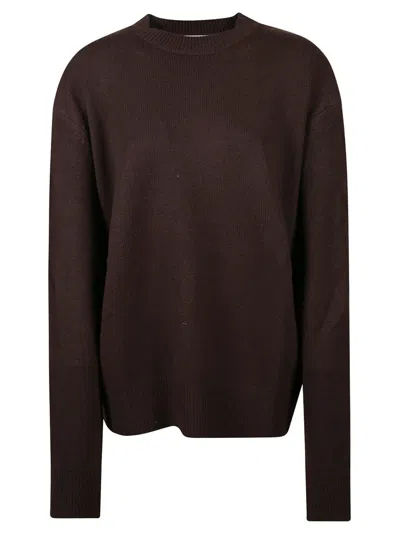 The Frankie Shop Rafaela Padded Sweater In Black