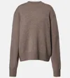 The Frankie Shop Rafaela Wool And Cashmere Sweater In Brown