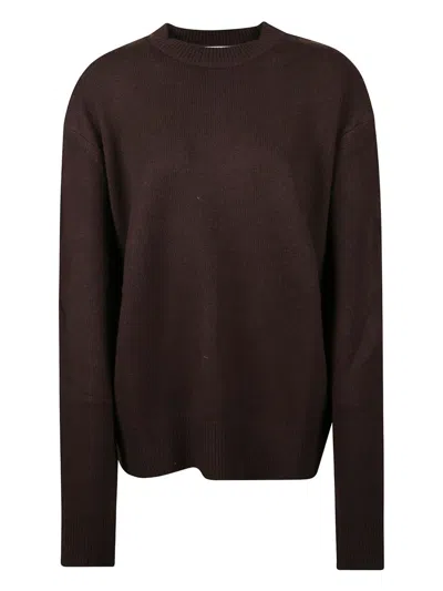 The Frankie Shop Rafaela Wool Oversized Sweater In Brown