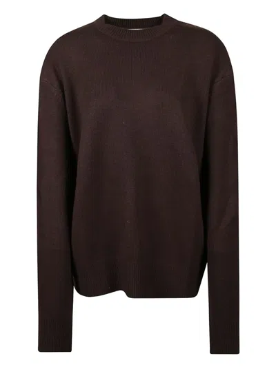 The Frankie Shop Rafaela Wool Oversized Sweater In Brown