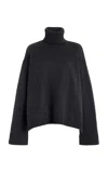 The Frankie Shop Rhea Turtleneck Sweater In Black