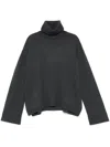 The Frankie Shop Rhea Turtleneck Sweater In Grey