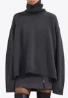 The Frankie Shop Rhea Turtleneck Sweater In Grau