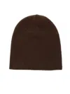The Frankie Shop Ribbed Beanie In Brown