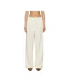 The Frankie Shop Womens Ivory Ripley Pleated Stretch-woven Trousers
