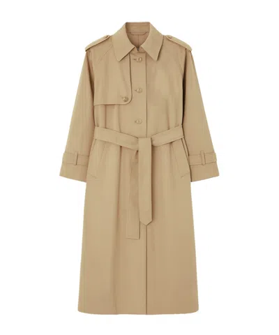 The Frankie Shop Riva Cotton Trench Coat In Pink