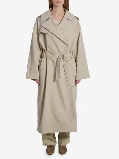 The Frankie Shop Trench Riva In Nude
