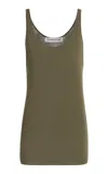 The Frankie Shop Rivo Knit Tank Top In Green