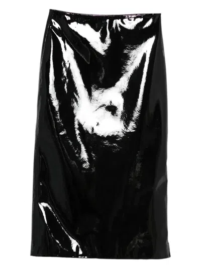 The Frankie Shop Samantha High-shine Skirt In Multi