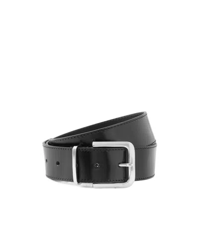 The Frankie Shop Sarno Leather Belt In Purple