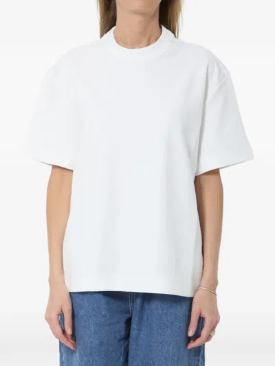 The Frankie Shop Dropped-shoulder T-shirt In White