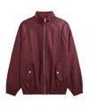The Frankie Shop Oversized Faux Leather Bomber Jacket With Puff Sleeves