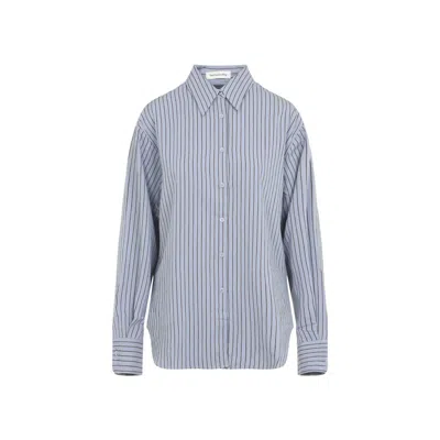 The Frankie Shop Shirts Brown In Blue