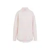 The Frankie Shop Ornella Side Button-up Shirt In Neutral