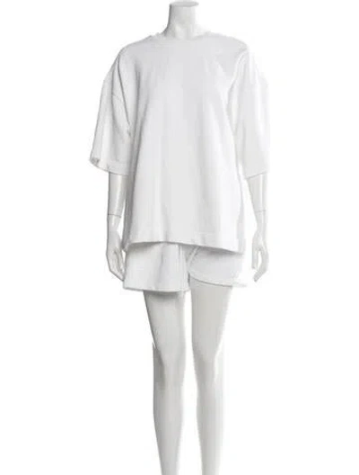 Pre-owned The Frankie Shop Short Set In White