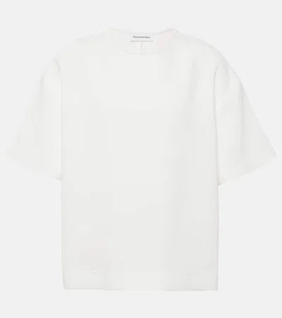 The Frankie Shop Sierra Crepe T-shirt In White