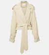 The Frankie Shop Simona Cropped Trench Coat
