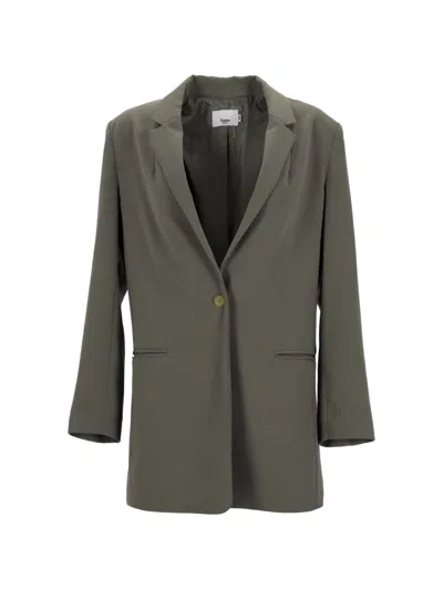 Pre-owned The Frankie Shop Single-breasted Blazer In Green