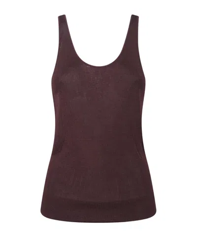 The Frankie Shop Sleeveless Vest In Brown