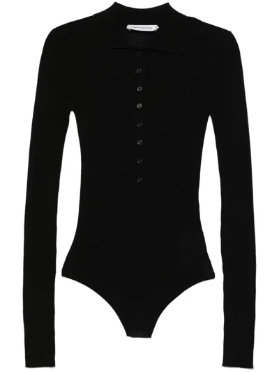 The Frankie Shop Solana Bodysuit In Black