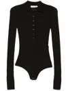 The Frankie Shop Solana Bodysuit In Brown