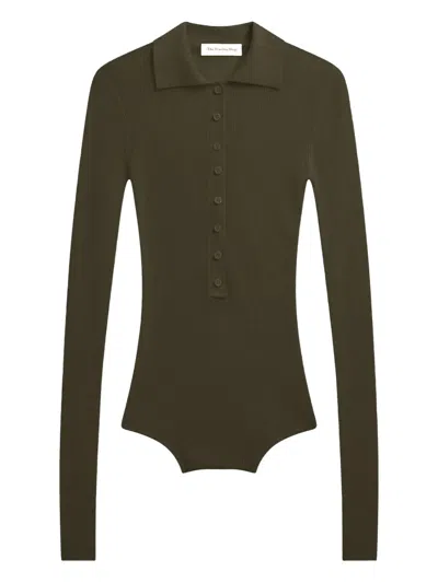 THE FRANKIE SHOP SOLANA BUTTONED POLO SHIRT