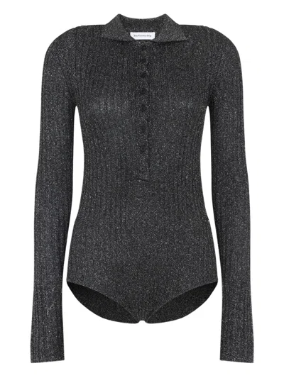 THE FRANKIE SHOP SOLANA BUTTONED POLO TOP