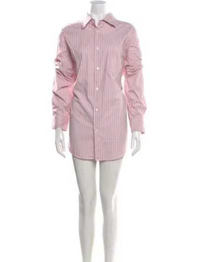 Pre-owned The Frankie Shop Striped Mini Dress In Pink