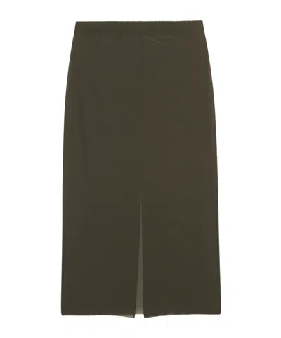 The Frankie Shop Suva Sheer Skirt - Khaki