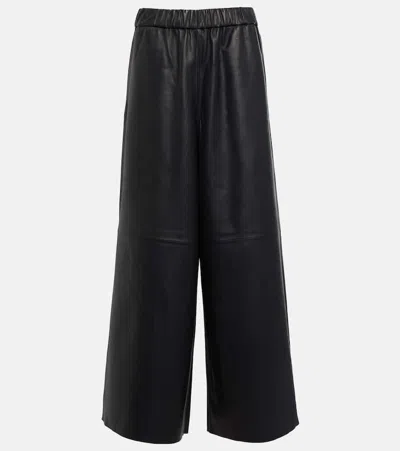 The Frankie Shop Black Sydney Leather Trousers