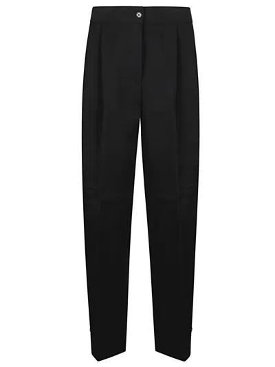 The Frankie Shop Tailored Black Doyer Trousers With Front Pleat