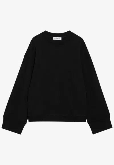 The Frankie Shop Talia Crew-neck Sweatshirt In Black