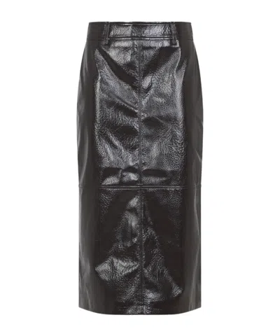 THE FRANKIE SHOP TANEY CRACKLED PENCIL SKIRT