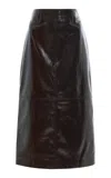 The Frankie Shop Taney Pencil Skirt In Brown