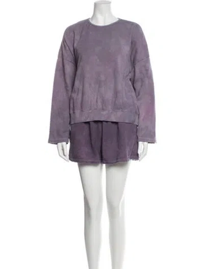 Pre-owned The Frankie Shop Tie-dye Print Set In Purple