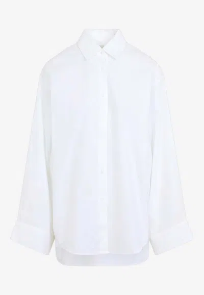 The Frankie Shop Tilda Wide-sleeved Shirt In White