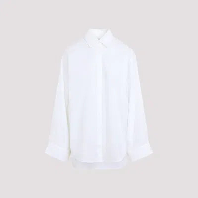 The Frankie Shop Tilda Wiof Sleeve Shirt In White