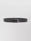 The Frankie Shop Toni Croc Leather Adjustable Belt In Black