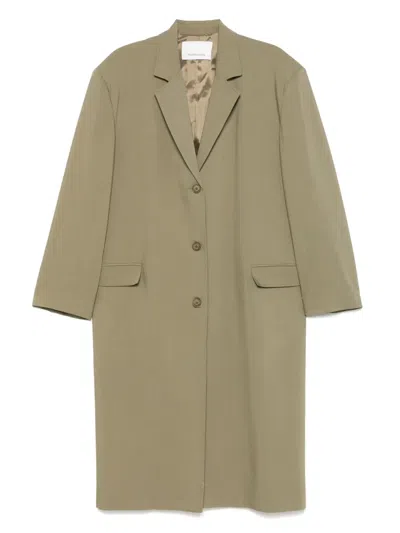 The Frankie Shop Tribeca Trench Coat In Green