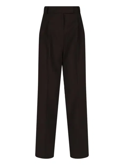 The Frankie Shop Trousers In Brown