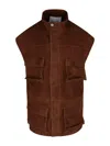 The Frankie Shop Turin Oversized Suede Jacket In Brown