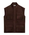 The Frankie Shop Turin Suede Cargo Jacket