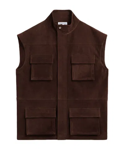 The Frankie Shop Turin Suede Cargo Jacket