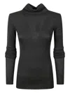The Frankie Shop Turtleneck Sweater In Gray