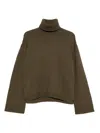 The Frankie Shop Turtleneck Sweater In Green
