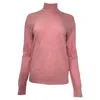The Frankie Shop Turtleneck Sweater In Pink Cotton In Pink