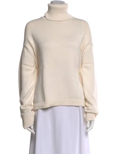 Pre-owned The Frankie Shop Turtleneck Sweater In Neutral