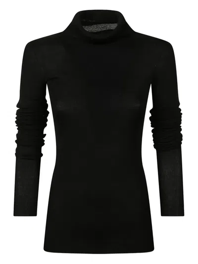 The Frankie Shop Utica Turtleneck Sweater In Black
